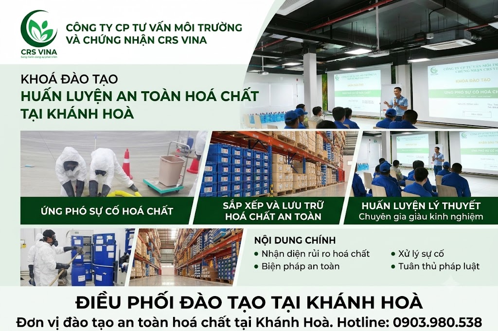 Đơn vị đào tạo an toàn hoá chất tại Khánh Hoà theo Nghị định mới nhất Đơn vị đào tạo an toàn hoá chất tại Khánh Hoà