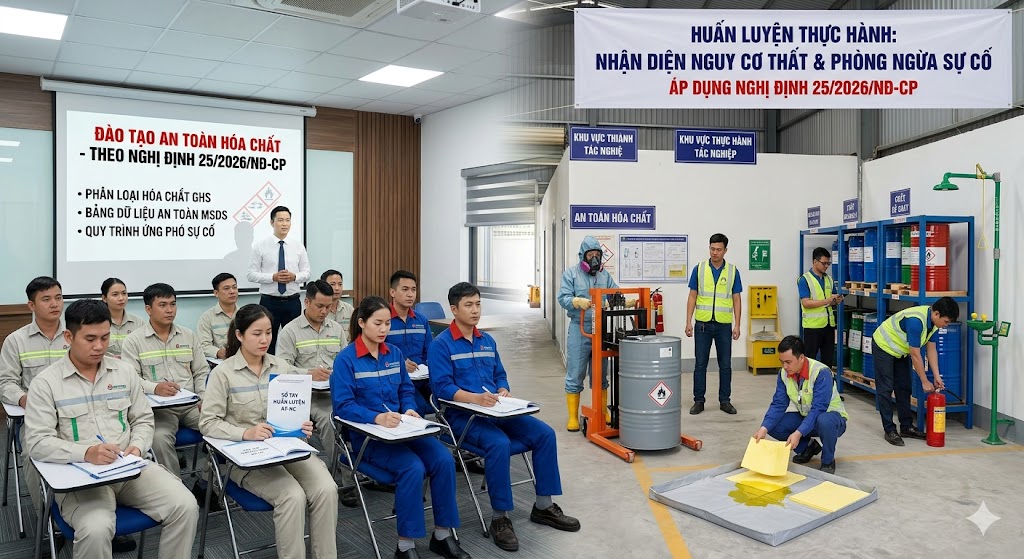 Đơn vị đào tạo an toàn hoá chất tại An Giang - Chuyên Nghiệp- Uy tín Đơn vị đào tạo an toàn hoá chất tại An Giang